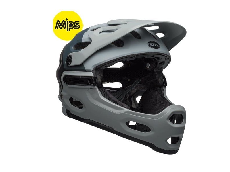 Bell Super 3r Mips MTB Helmet Downdraft Matte Grey/Gunmetal click to zoom image
