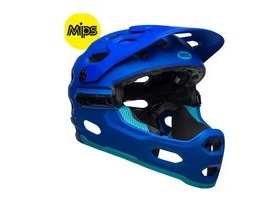 Bell Super 3r Mips MTB Helmet 2019: Matte Blues