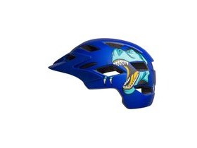 Bell Sidetrack Child Helmet 2019: T-rex Matte Blue Unisize 47-54cm