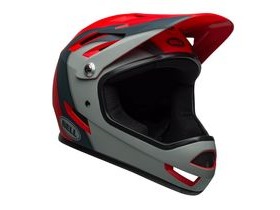Bell Sanction MTB Full Face Helmet 2019: Presences Matte Crimson/Slate/Grey