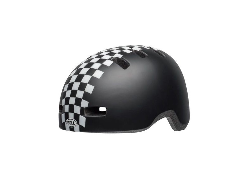 Bell Lil Ripper Toddler Helmet Checkers Matte Black/White Unisize 45-51cm click to zoom image
