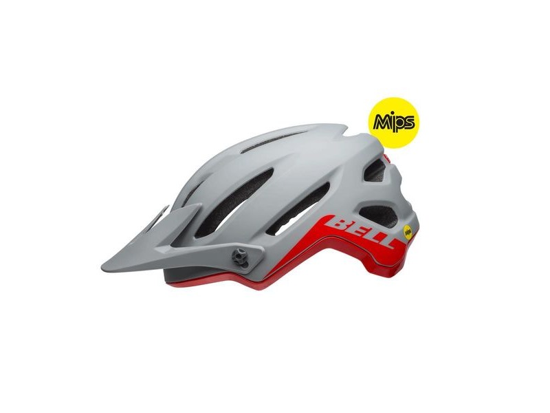 Bell 4forty Mips MTB Helmet Cliffhanger Matte/Gloss Grey/Crimson click to zoom image