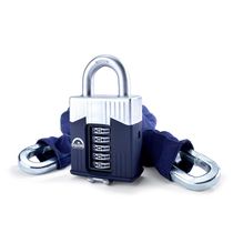 Squire Warrior 65 10mm Chain with Warrior 65 Combination Padlock - Security rating 9 10x1200mm