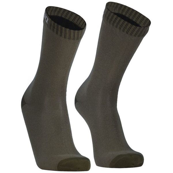 DexShell Ultra Thin Crew Socks Olive Green click to zoom image