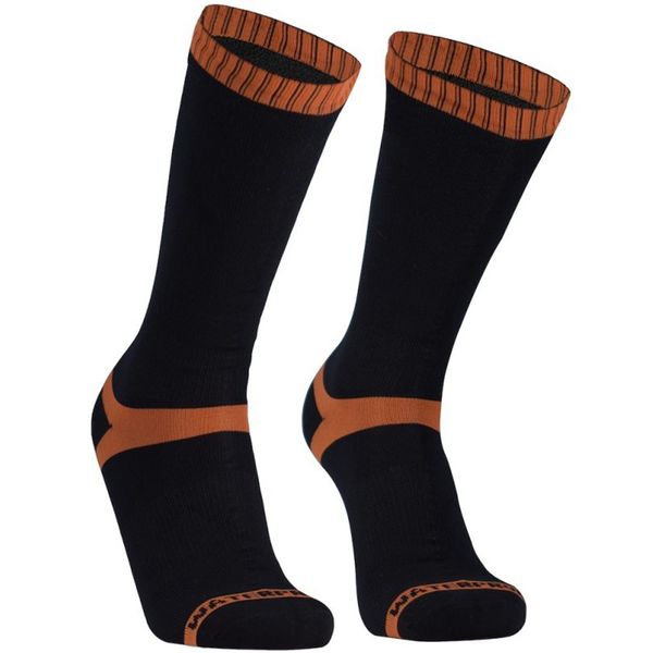 DexShell Hytherm Pro Socks Black Tangelo stripe click to zoom image