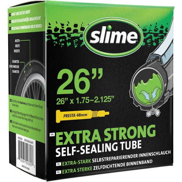 Slime Smart Tube - 26" x 1.75-2.125 - Presta Valve click to zoom image