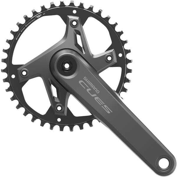 Shimano CUES FC-U6000 CUES 2 piece design chainset, for 9/10/11-speed, 40T click to zoom image