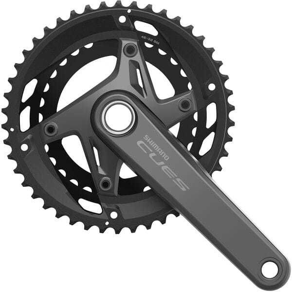 Shimano CUES FC-U6010 CUES HollowTech II chainset, for 11-speed, 46/32T click to zoom image