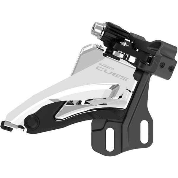 Shimano CUES FD-U6000-E CUES double front derailleur 10/11-speed, E-Type mount, side swing click to zoom image
