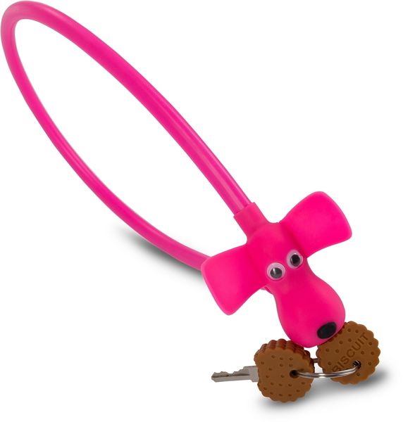 RFR Cable Lock Hps "dog" 10 X 450 Mm Pink click to zoom image