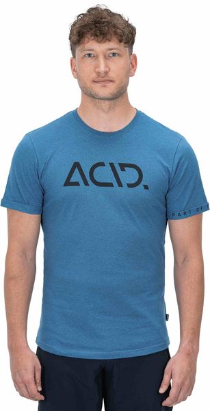 Cube Acid Organic T-shirt Classic Logo Blue click to zoom image