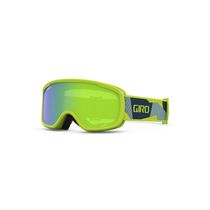 Giro Buster Youth Snow Goggles Ano Lime Geo Camo - Loden Green Lenses
