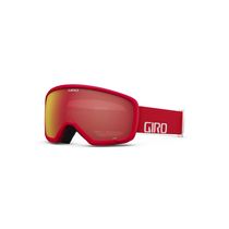 Giro Stomp Snow Goggle Red & White Wordmark - Amber Scarlet Len