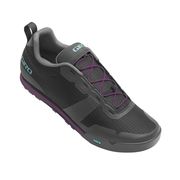 Giro Tracker Fastlace Women's MTB Cycling Shoes Black / Throwback Purple 