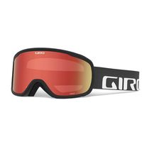 Giro Cruz Snow Goggle 2022: Black Wordmark - Amber Scarlet Lenses Medium Frame
