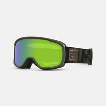 Giro Roam Snow Goggle 2023: Trail Green Clouddust Loden/Yellow Medium Frame