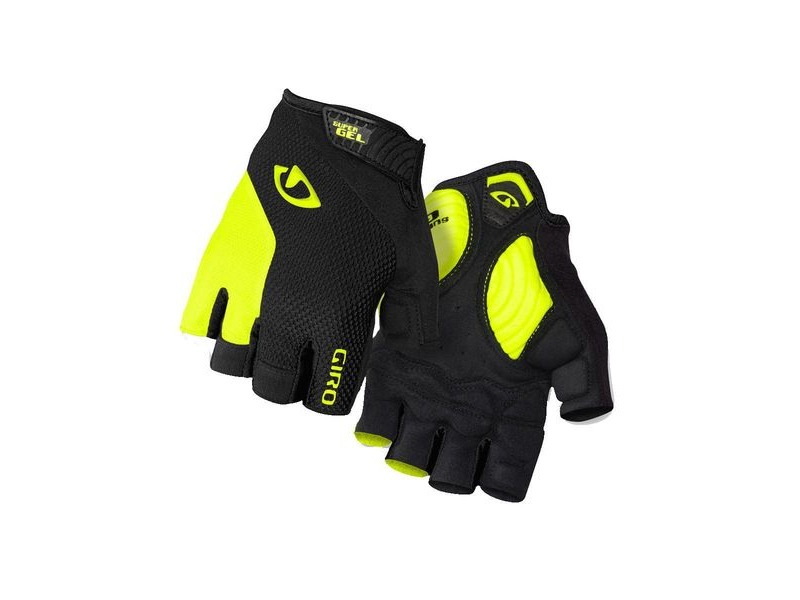 Giro Strade Dure Supergel Road Cycling Mitt Black/Highlight Yellow click to zoom image