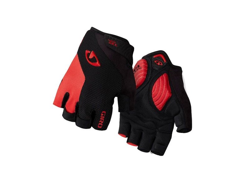 Giro Strade Dure Supergel Road Cycling Mitt Black/Bright Red click to zoom image