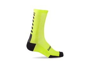 Giro HRC+ Merino Wool Cycling Socks Bright Lime/Black