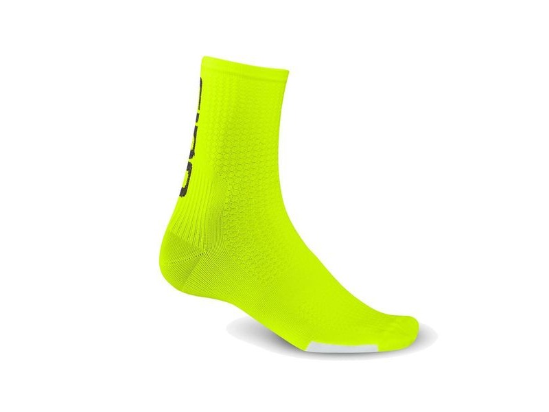 Giro HRC Team Cycling Socks Highlight Yellow/Black click to zoom image