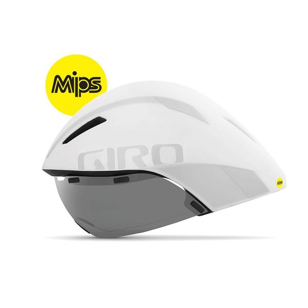 Giro Aerohead Mips Aero/Tri Helmet White/Silver click to zoom image