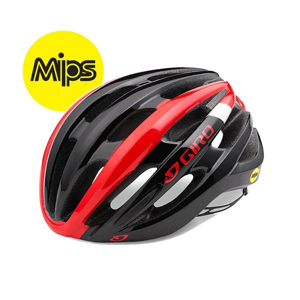 Giro Foray Mips Road Helmet Bright Red/White/Black click to zoom image