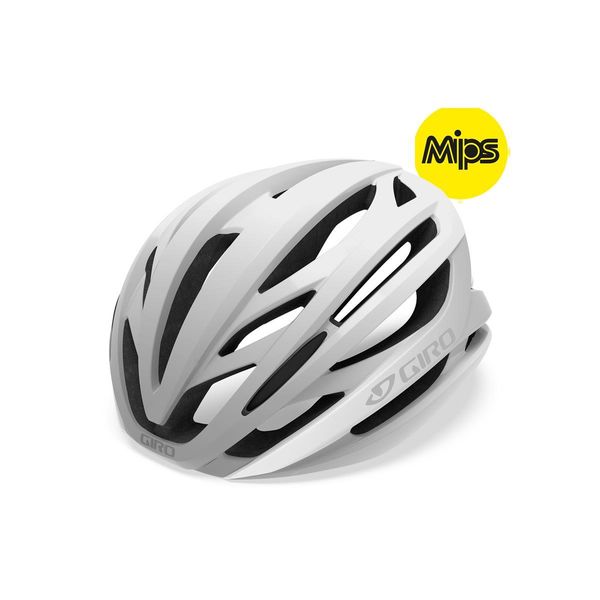 Giro Syntax Mips Road Helmet Matte White/Silver click to zoom image