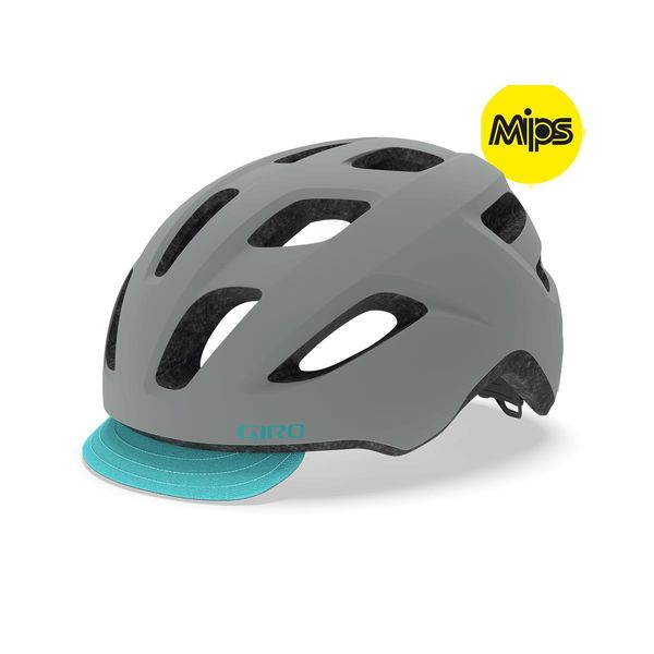 Giro Trella Mips Urban Helmet Matte Grey/Dark Teal Unisize 50-57cm click to zoom image