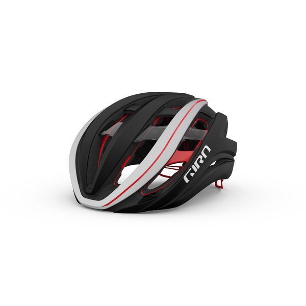 Giro Aether Spherical Road Helmet Matte Black / White/ Red click to zoom image