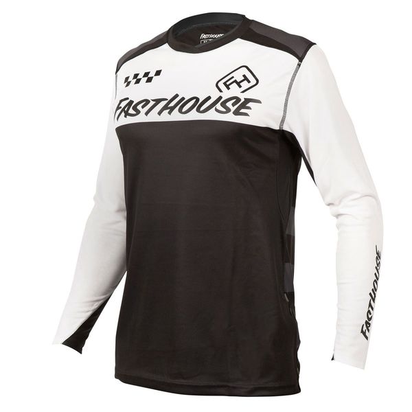 Fasthouse Alloy Block Jersey Ls White/Black click to zoom image