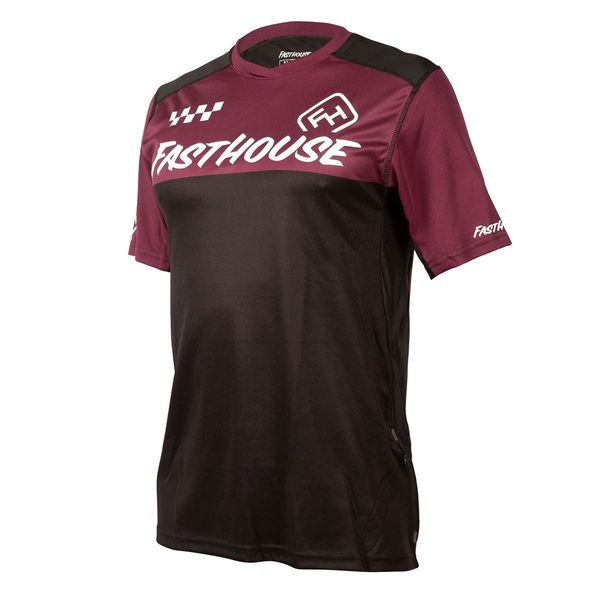Fasthouse Alloy Block Jersey SS Maroon/Black click to zoom image