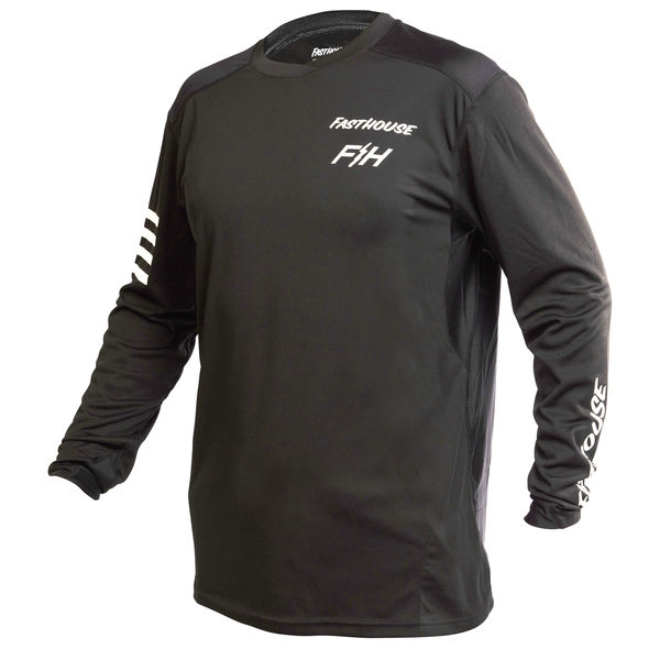 Fasthouse Alloy Rally Long Sleeve Jersey Black click to zoom image