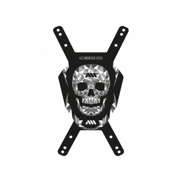 All Mountain Style Number Plate Fractal Skull click to zoom image