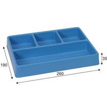 Cyclus Tools Tool Tray with 4 Compartments
