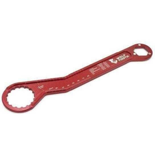 Wolf Tooth Pack Wrench - Ultralight 1 Inch Hex and Bottom Bracket Wrench Silver / Uni click to zoom image