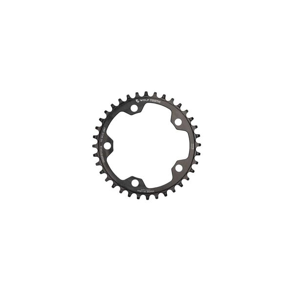 Wolf Tooth 110 BCD Cyclocross and Road Flattop Chainring Black / 36t click to zoom image