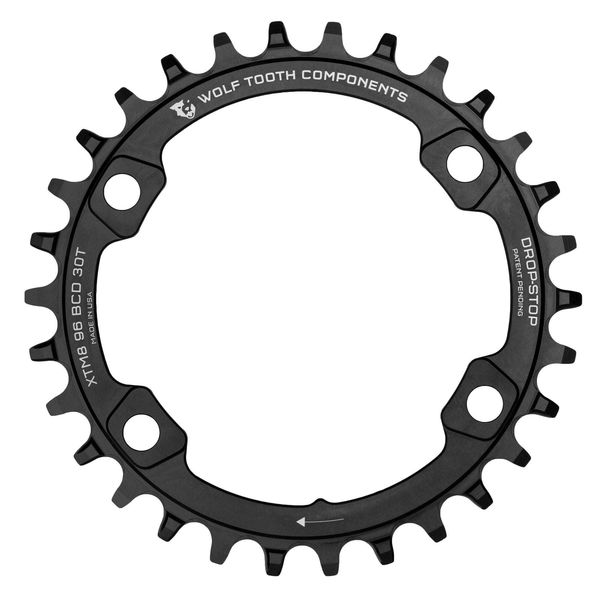 Wolf Tooth 96 BCD M8000 Chainring Black / 30t click to zoom image