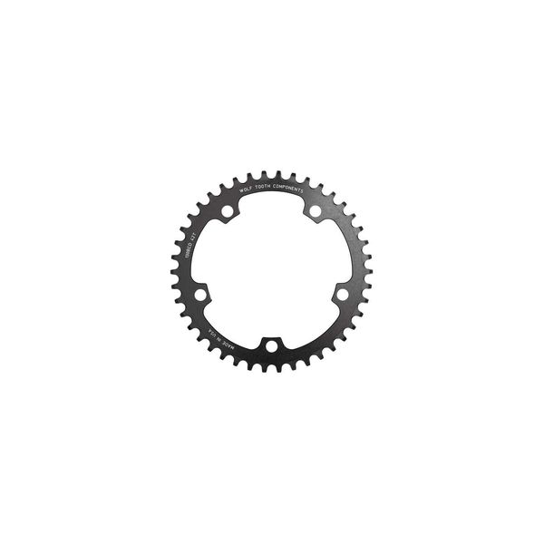Wolf Tooth 130 BCD Cyclocross Flattop Chainring Black / 42t click to zoom image
