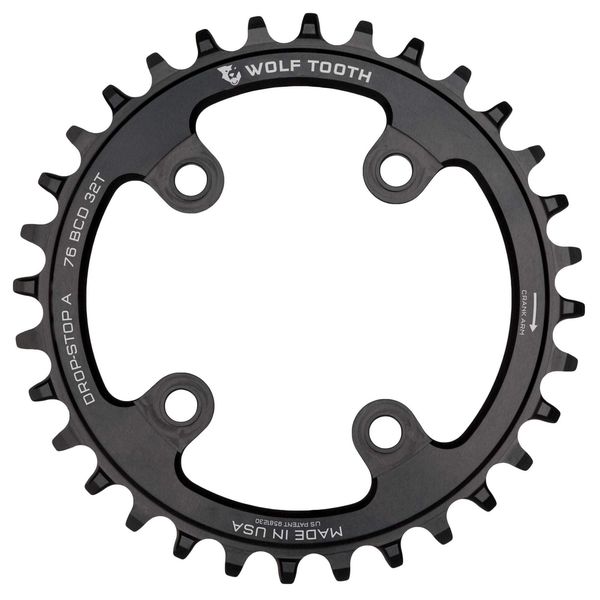 Wolf Tooth 76 BCD Chainring Black / 30t click to zoom image
