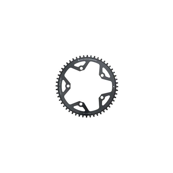 Wolf Tooth 130 BCD Cyclocross Flattop Chainring Black / 52t click to zoom image