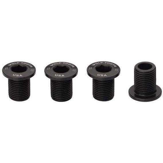 Wolf Tooth Chainring Bolts - Set of 4 for 1X / 10mm click to zoom image