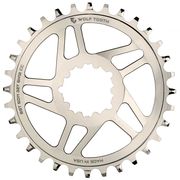 Wolf Tooth Direct Mount Chainring for eeWing cranks with 12-speed HG+ Silver / 34T 