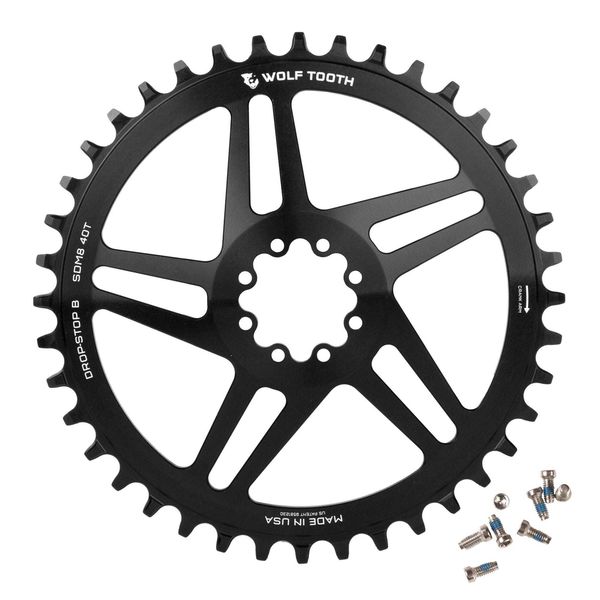Wolf Tooth Direct Mount Chainring for SRAM Boost Black / 40T click to zoom image