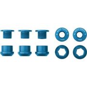 Wolf Tooth Chainring Bolts - Set of 5 M8 x.75 x 5 Blue  click to zoom image