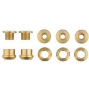 Wolf Tooth Chainring Bolts - Set of 5 M8 x.75 x 5 Gold  click to zoom image