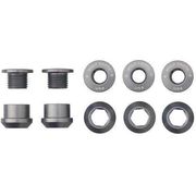 Wolf Tooth Chainring Bolts - Set of 5 M8 x.75 x 5 Grey  click to zoom image
