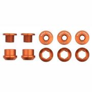 Wolf Tooth Chainring Bolts - Set of 5 M8 x.75 x 5 Orange  click to zoom image
