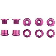 Wolf Tooth Chainring Bolts - Set of 5 M8 x.75 x 5 Purple  click to zoom image