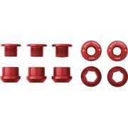 Wolf Tooth Chainring Bolts - Set of 5 M8 x.75 x 5 Red  click to zoom image