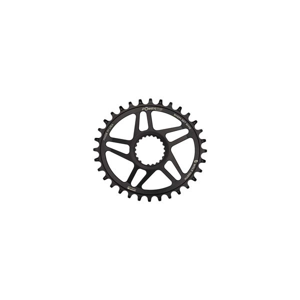 Wolf Tooth Ellipitical Direct Mount Chainring for Shimano Cranks - HG+ Black / 32t Shimano 12 spd click to zoom image